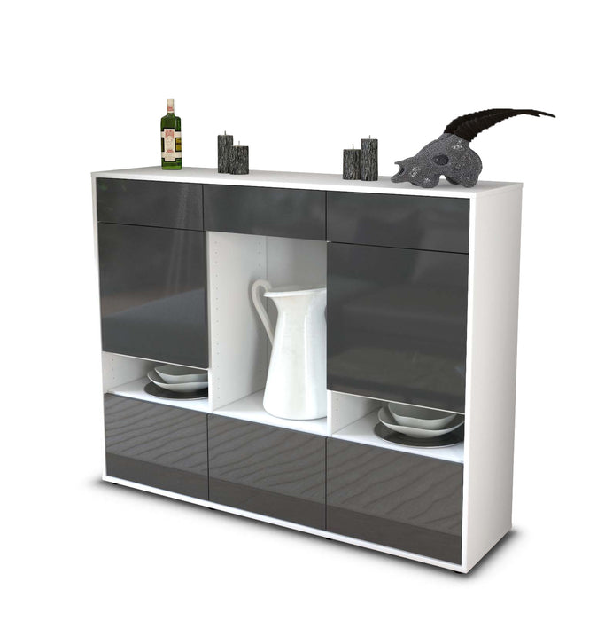 Highboard Viola, Grau Seite (136x108x35cm) - Dekati GmbH