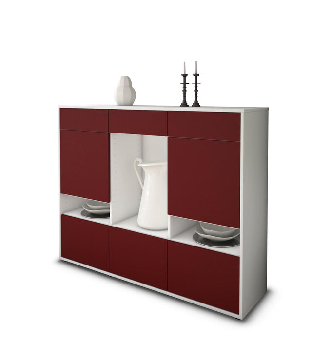 Highboard Viola, Bordeaux Seite (136x108x35cm) - Dekati GmbH