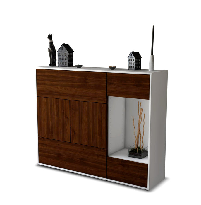 Highboard Violetta, Walnuss Seite (136x108x35cm) - Dekati GmbH