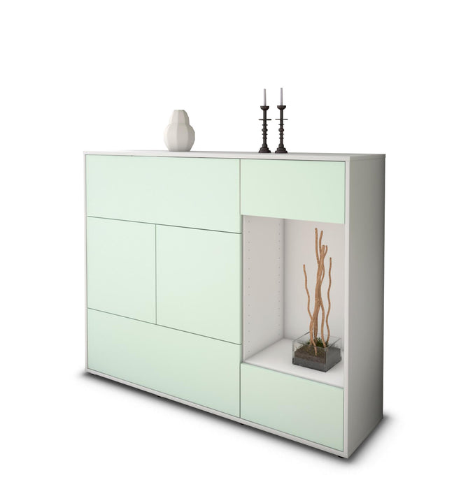 Highboard Violetta, Mint Seite (136x108x35cm) - Dekati GmbH