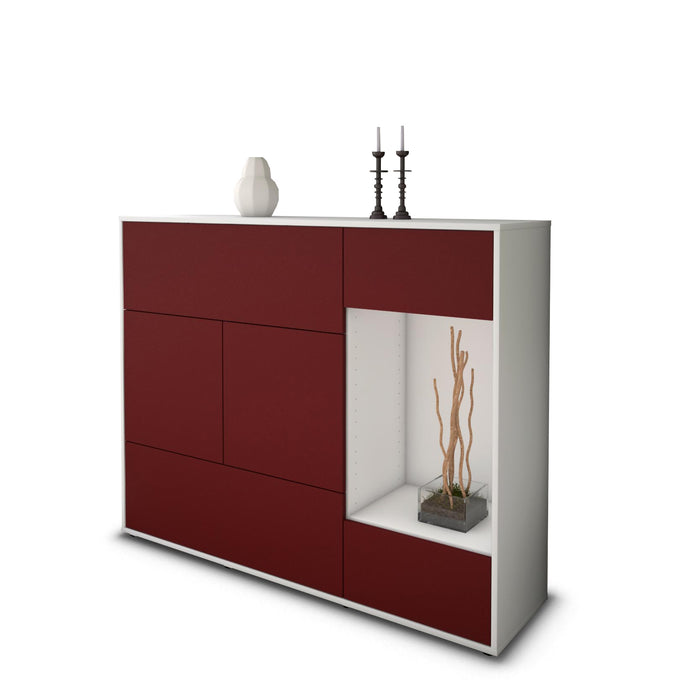 Highboard Violetta, Bordeaux Seite (136x108x35cm) - Dekati GmbH