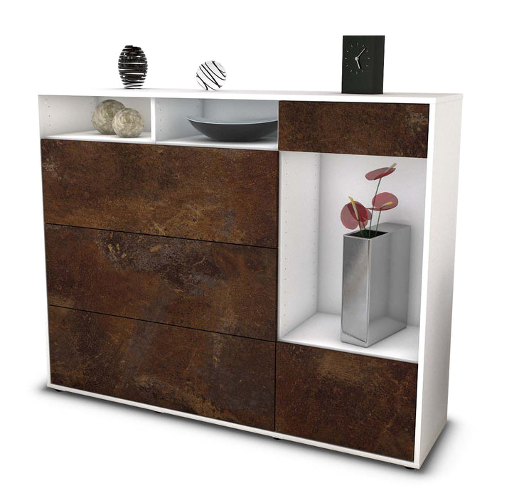 Highboard Viona, Rost Seite (136x108x35cm) - Dekati GmbH