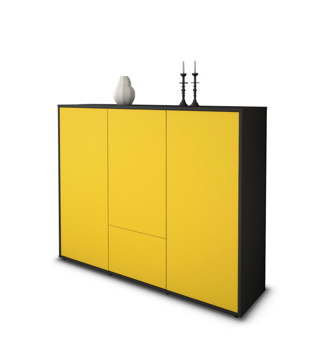 Highboard Maaria, Gelb Seite (136x108x35cm) - Dekati GmbH