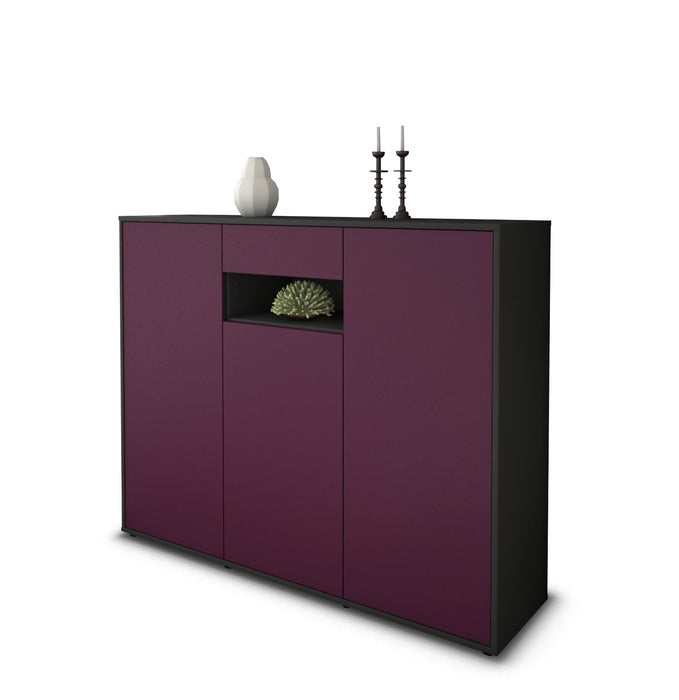 Highboard Madalena, Lila Seite (136x108x35cm) - Dekati GmbH