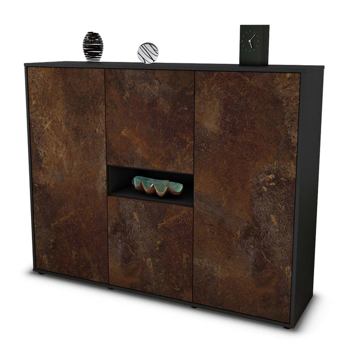 Highboard Maila, Rost Seite (136x108x35cm) - Dekati GmbH