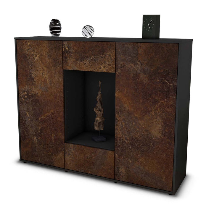 Highboard Malina, Rost Seite (136x108x35cm) - Dekati GmbH