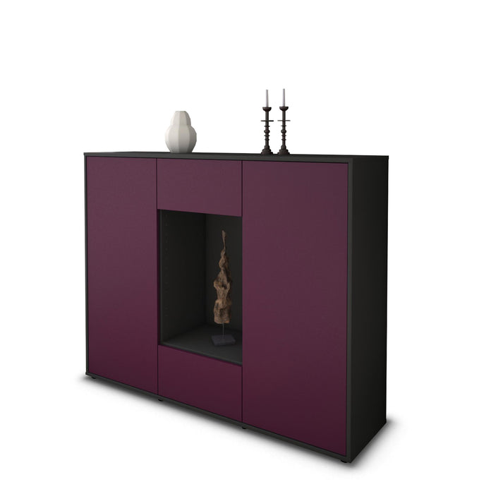 Highboard Malina, Lila Seite (136x108x35cm) - Dekati GmbH