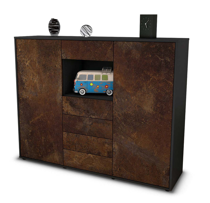 Highboard Marie, Rost Seite (136x108x35cm) - Dekati GmbH