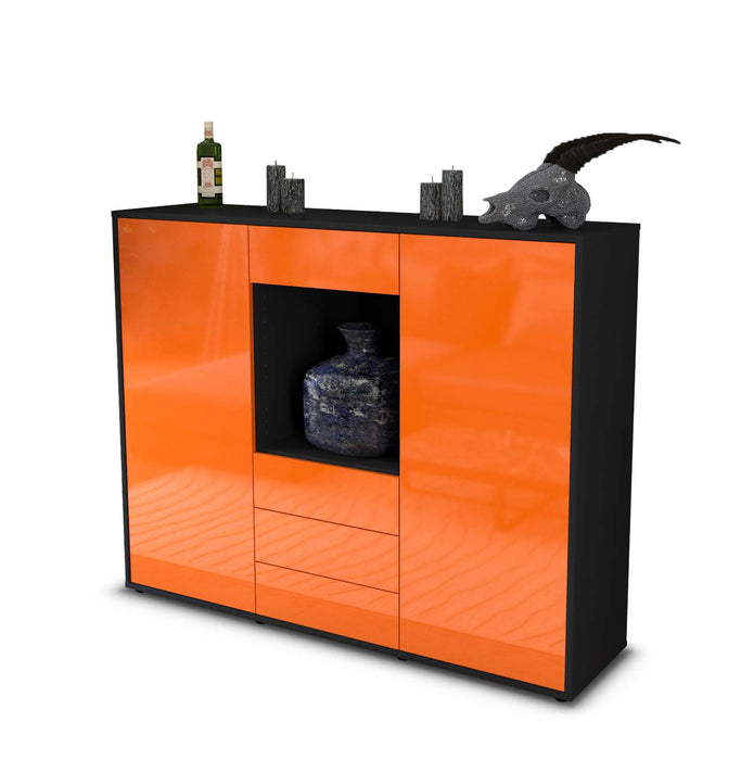 Highboard Mariella, Orange Seite (136x108x35cm) - Dekati GmbH