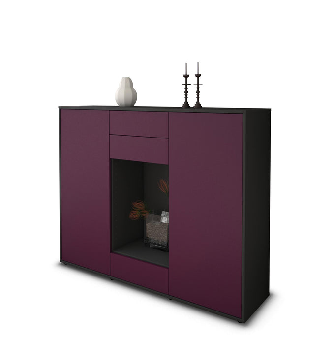 Highboard Marika, Lila Seite (136x108x35cm) - Dekati GmbH