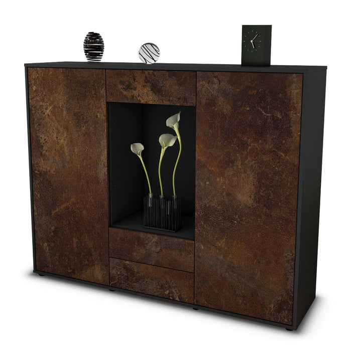 Highboard Marilena, Rost Seite (136x108x35cm) - Dekati GmbH