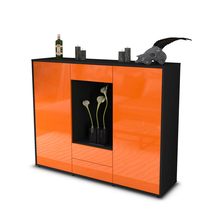 Highboard Marilena, Orange Seite (136x108x35cm) - Dekati GmbH