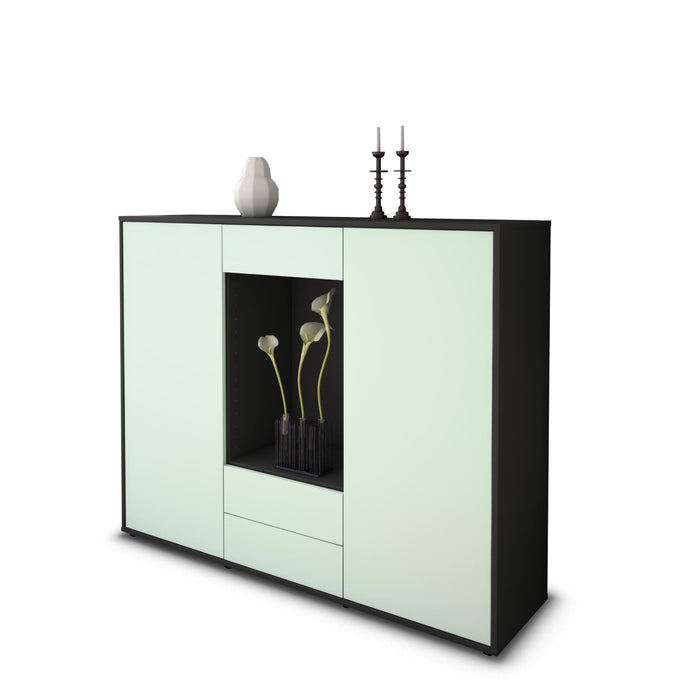 Highboard Marilena, Mint Seite (136x108x35cm) - Dekati GmbH