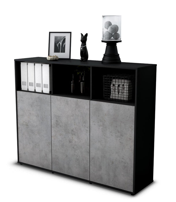 Highboard Marina, Beton Seite (136x108x35cm) - Dekati GmbH