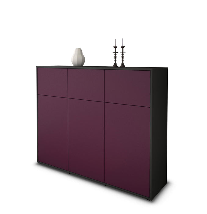 Highboard Marisa, Lila Seite (136x108x35cm) - Dekati GmbH