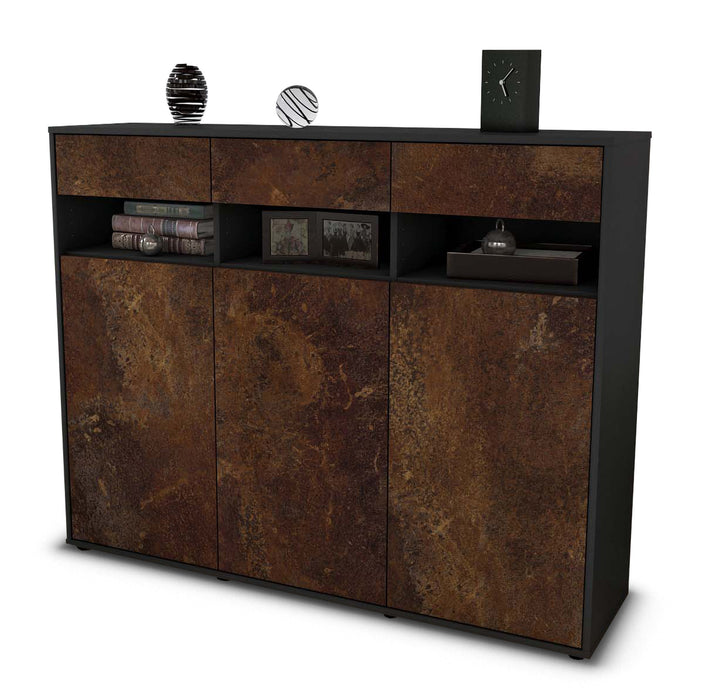 Highboard Marlene, Rost Seite (136x108x35cm) - Dekati GmbH