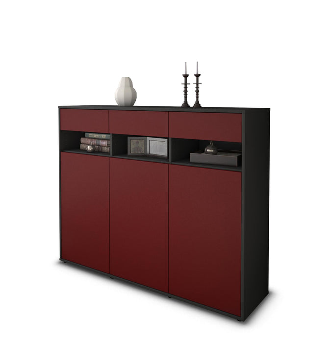 Highboard Marlene, Bordeaux Seite (136x108x35cm) - Dekati GmbH