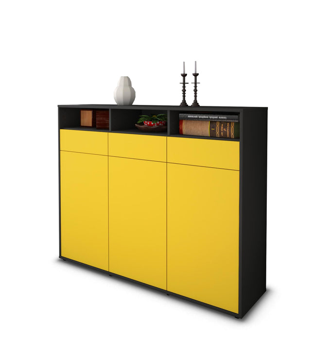 Highboard Marta, Gelb Seite (136x108x35cm) - Dekati GmbH