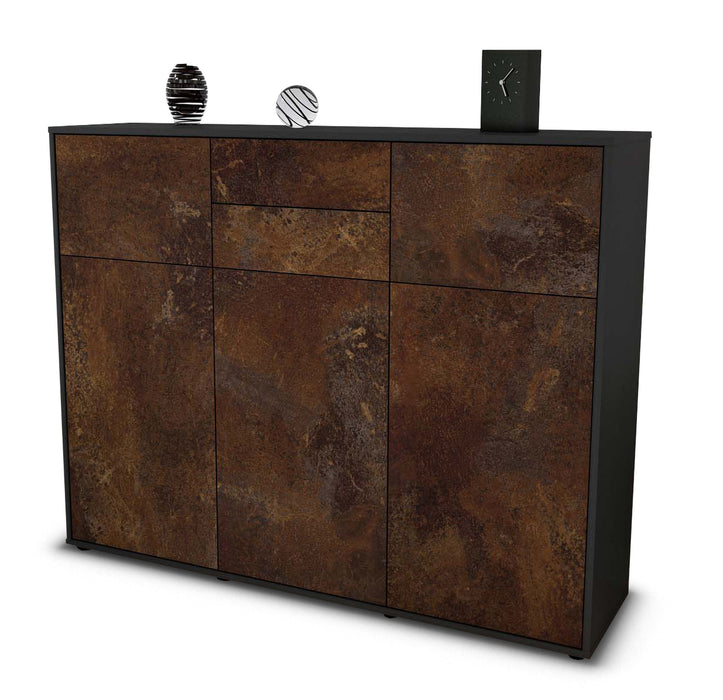 Highboard Matea, Rost Seite (136x108x35cm) - Dekati GmbH