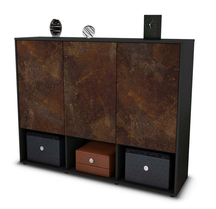 Highboard Mea, Rost Seite (136x108x35cm) - Dekati GmbH