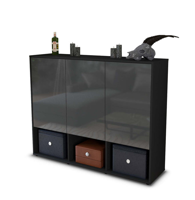 Highboard Mea, Grau Seite (136x108x35cm) - Dekati GmbH