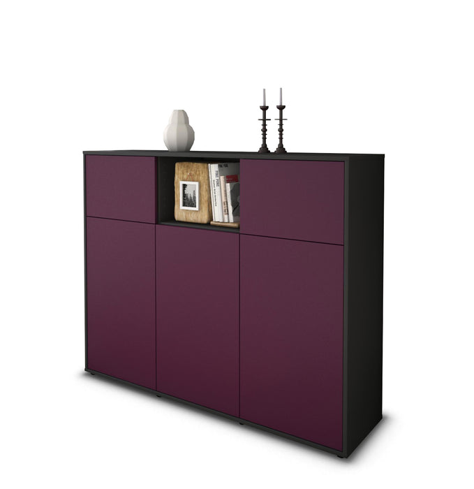 Highboard Melanie, Lila Seite (136x108x35cm) - Dekati GmbH