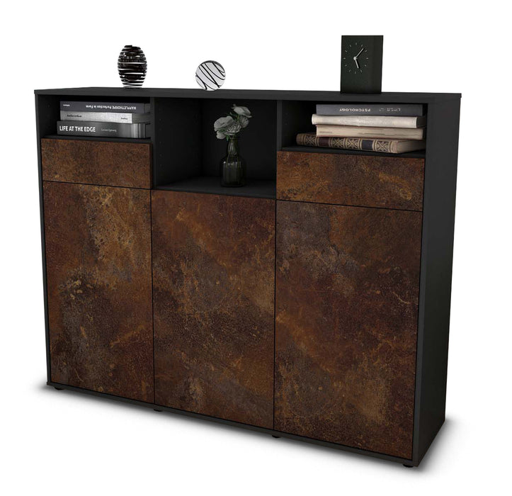 Highboard Melina, Rost Seite (136x108x35cm) - Dekati GmbH