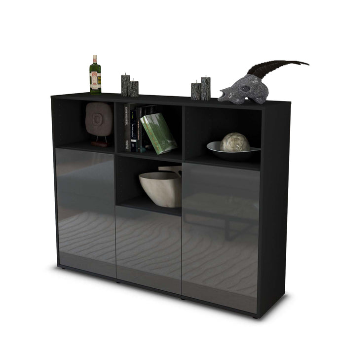 Highboard Mia, Grau Seite (136x108x35cm) - Dekati GmbH