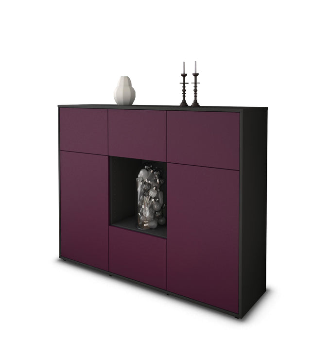 Highboard Milou, Lila Seite (136x108x35cm) - Dekati GmbH