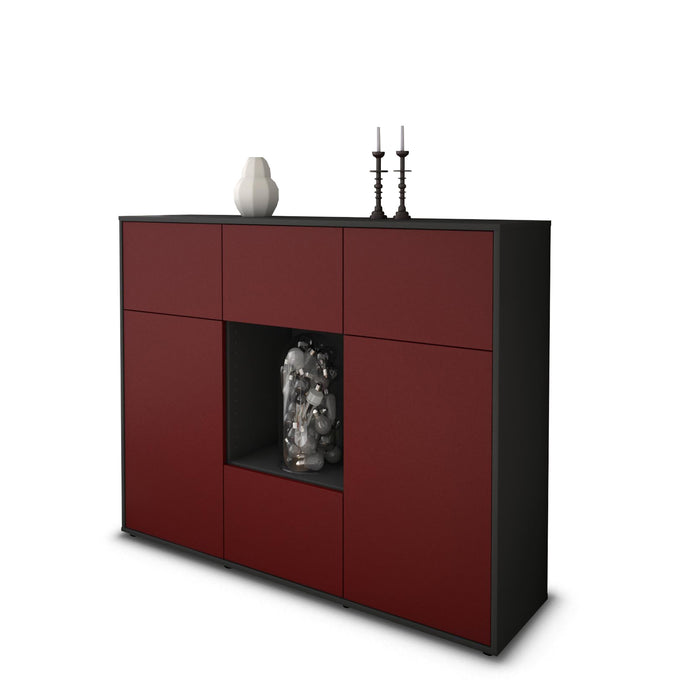 Highboard Milou, Bordeaux Seite (136x108x35cm) - Dekati GmbH