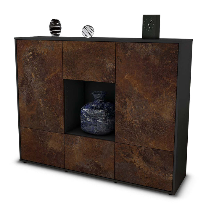 Highboard Mimma, Rost Seite (136x108x35cm) - Dekati GmbH