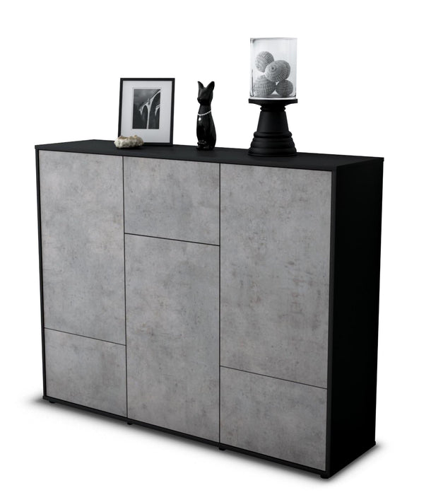 Highboard Mira, Beton Seite (136x108x35cm) - Dekati GmbH