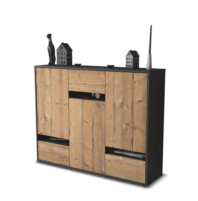 Highboard Mirella, Pinie Seite (136x108x35cm) - Dekati GmbH