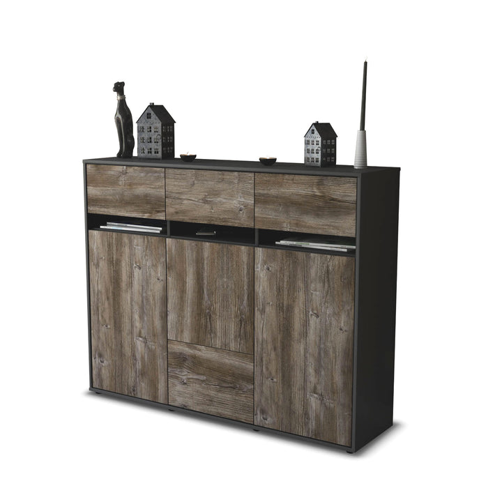 Highboard Monja, Treibholz Seite (136x108x35cm) - Dekati GmbH