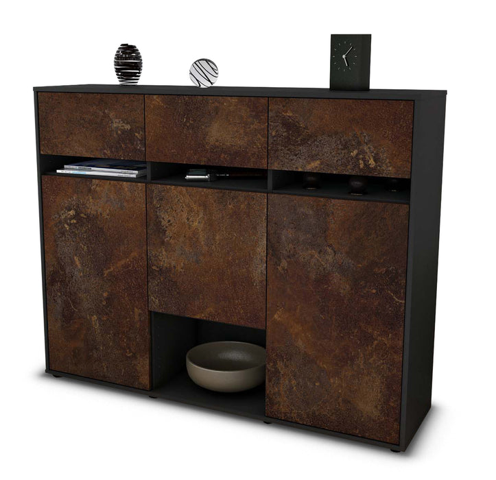 Highboard Natalie, Rost Seite (136x108x35cm) - Dekati GmbH