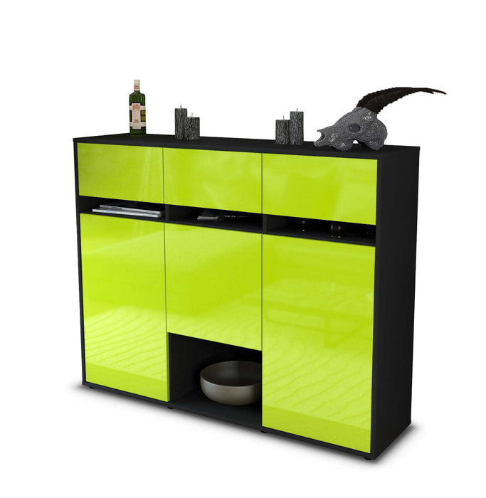 Highboard Natalie, Grün Seite (136x108x35cm) - Dekati GmbH