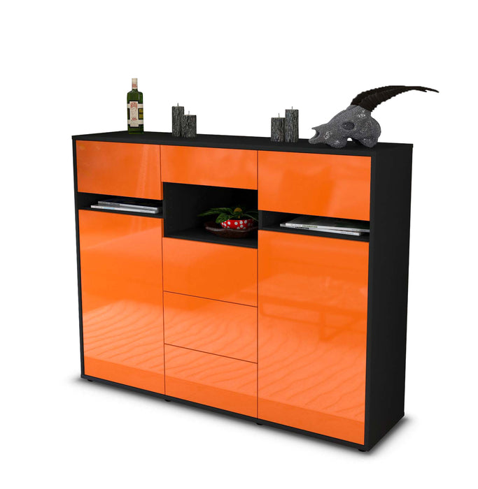 Highboard Nella, Orange Seite (136x108x35cm) - Dekati GmbH