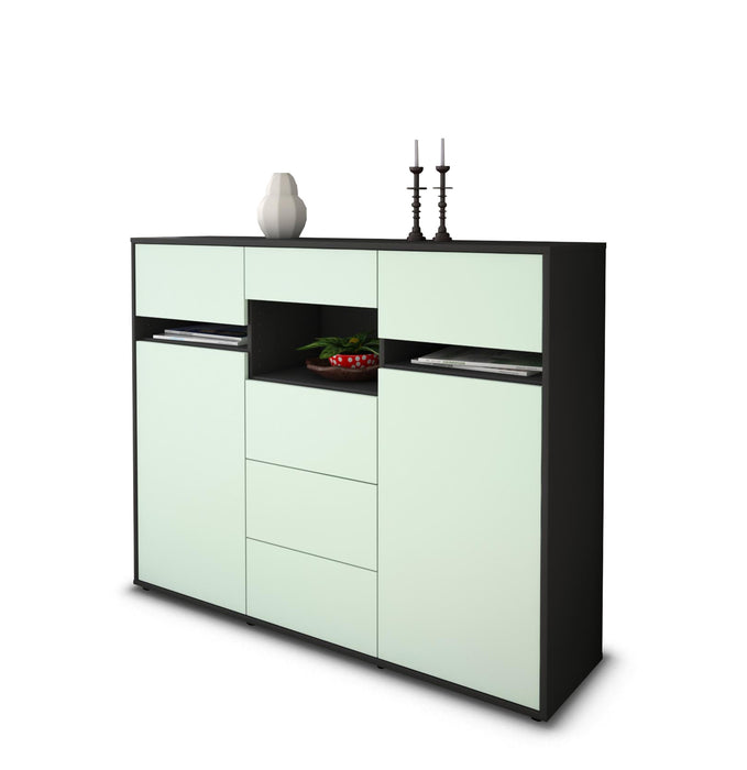 Highboard Nella, Mint Seite (136x108x35cm) - Dekati GmbH