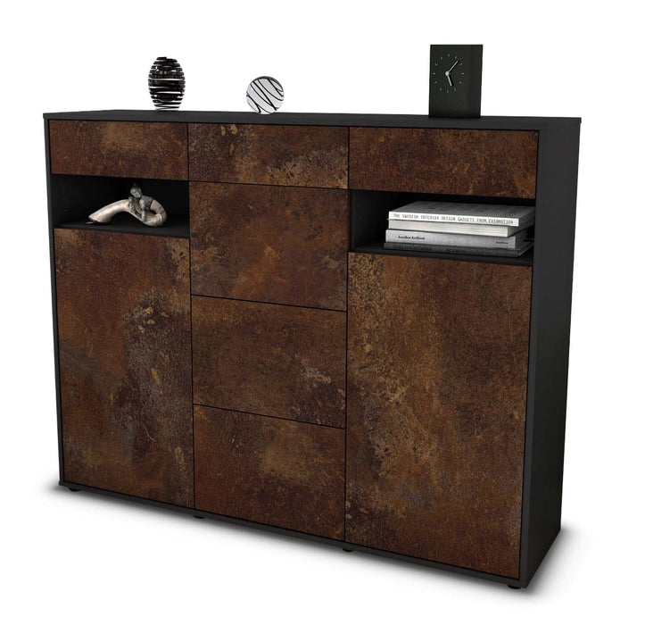 Highboard Nevia, Rost Seite (136x108x35cm) - Dekati GmbH