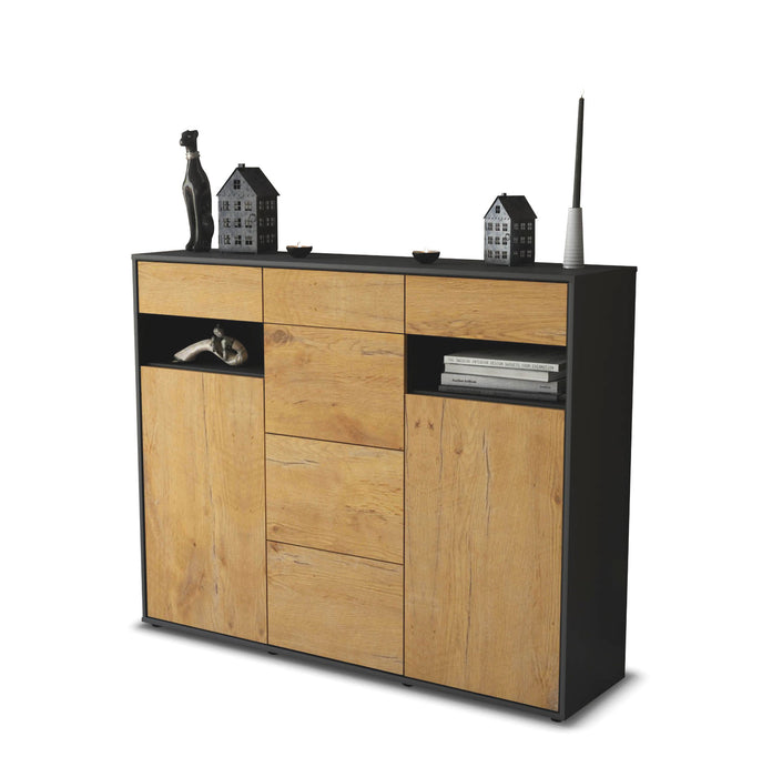 Highboard Nevia, Eiche Seite (136x108x35cm) - Dekati GmbH