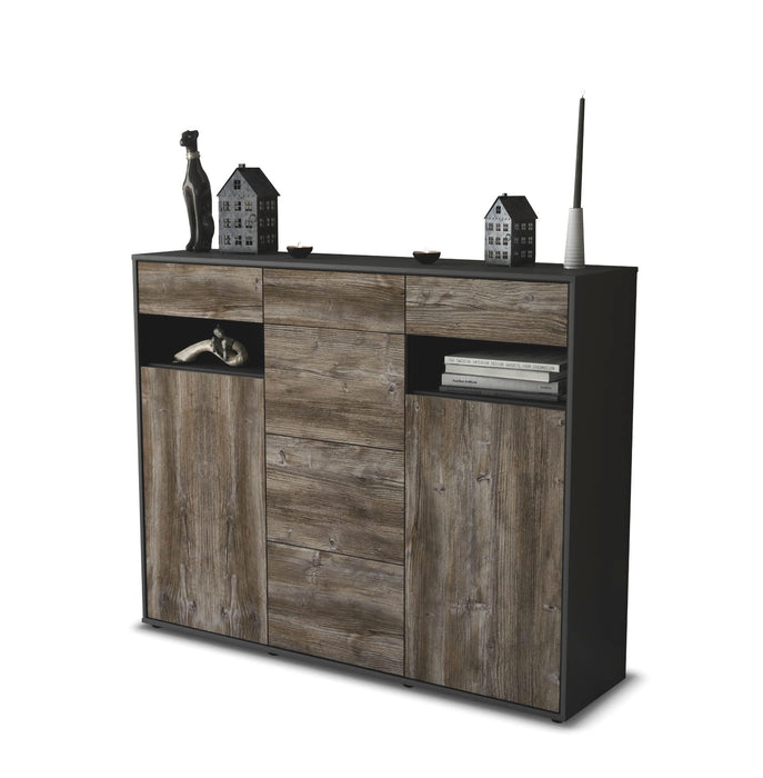 Highboard Nevia, Treibholz Seite (136x108x35cm) - Dekati GmbH