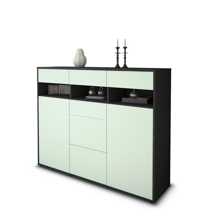 Highboard Ylenia, Mint Seite (136x108x35cm) - Dekati GmbH