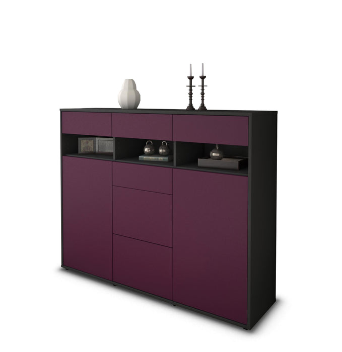 Highboard Ylenia, Lila Seite (136x108x35cm) - Dekati GmbH