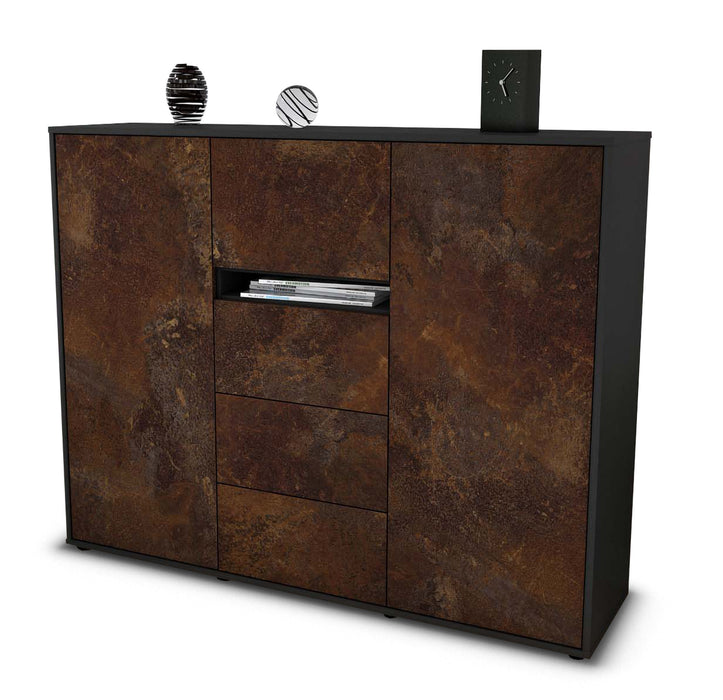 Highboard Nikola, Rost Seite (136x108x35cm) - Dekati GmbH