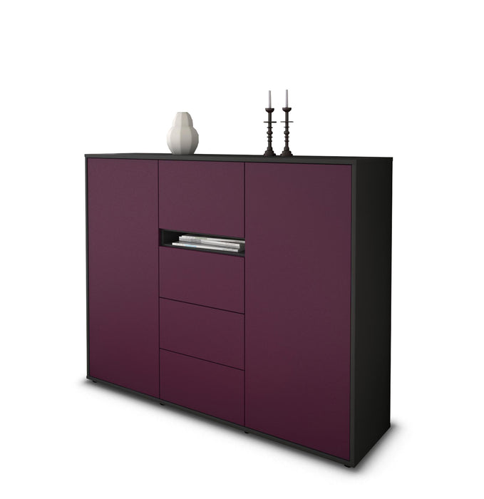 Highboard Nikola, Lila Seite (136x108x35cm) - Dekati GmbH