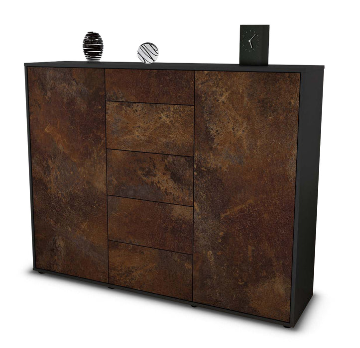 Highboard Nina, Rost Seite (136x108x35cm) - Dekati GmbH