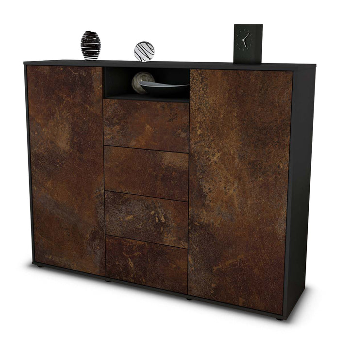 Highboard Nives, Rost Seite (136x108x35cm) - Dekati GmbH