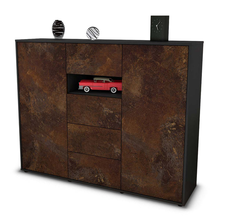 Highboard Noe, Rost Seite (136x108x35cm) - Dekati GmbH