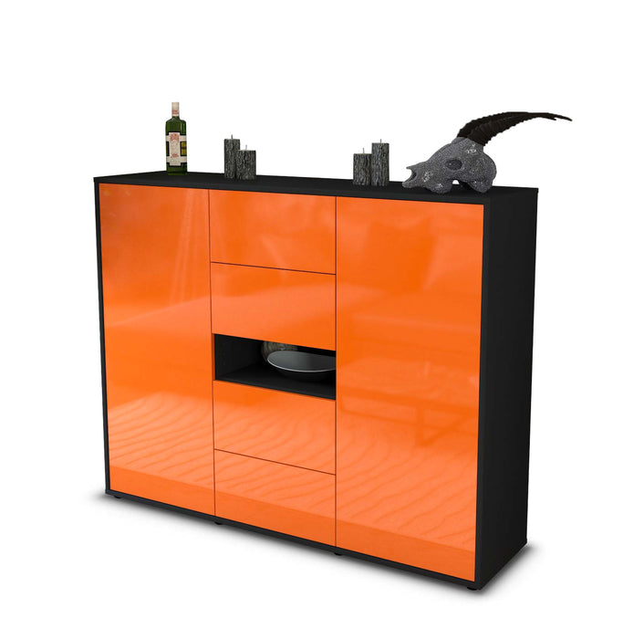 Highboard Noelia, Orange Seite (136x108x35cm) - Dekati GmbH