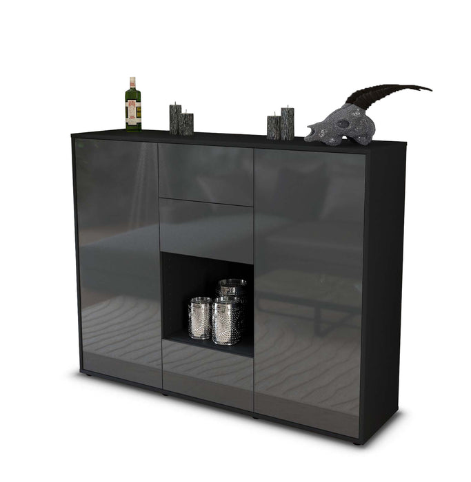 Highboard Nora, Grau Seite (136x108x35cm) - Dekati GmbH